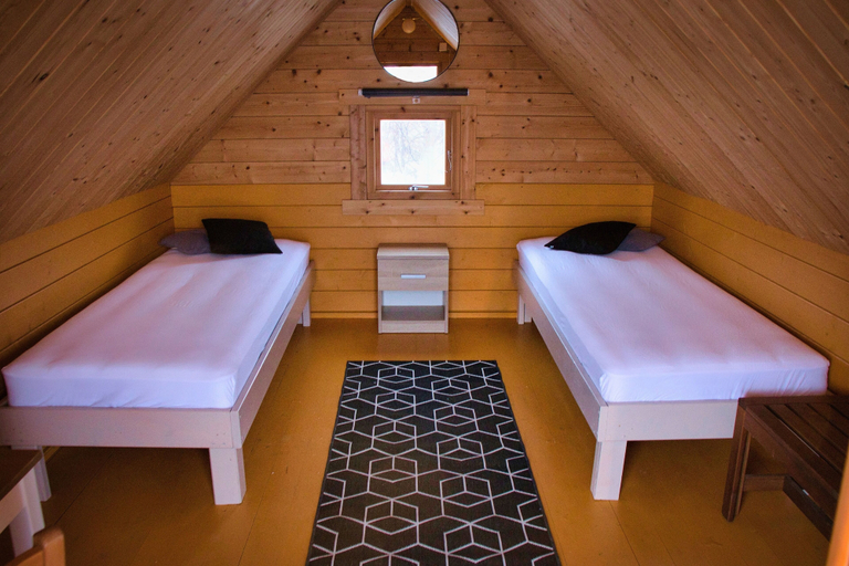 Bedroom 3, Fossatún Camping Pods & cottages – Sleeping bag accommodation, Borgarfjarðarsveit