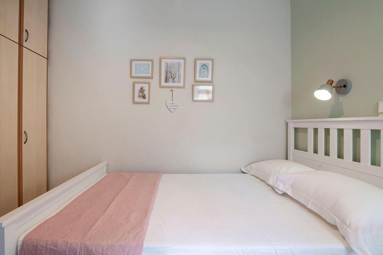 Bedroom 4, Valeria Sea View Apartment in Rethymno, Crete, Crete