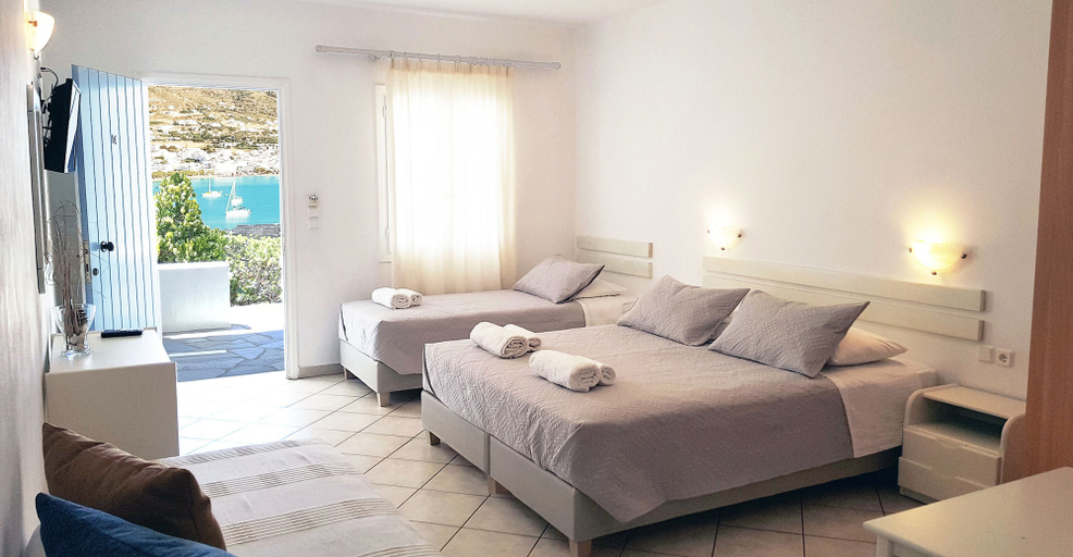 Bedroom 3, Paros Paradise Apartments, South Aegean