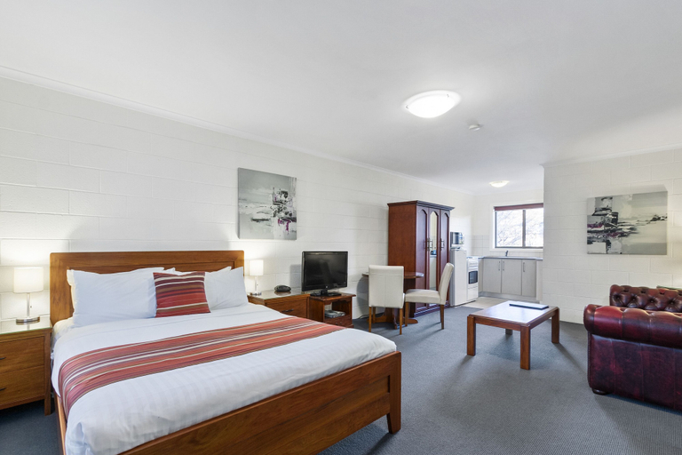 Bedroom 2, Grosvenor Court Apartments Hobart, Hobart