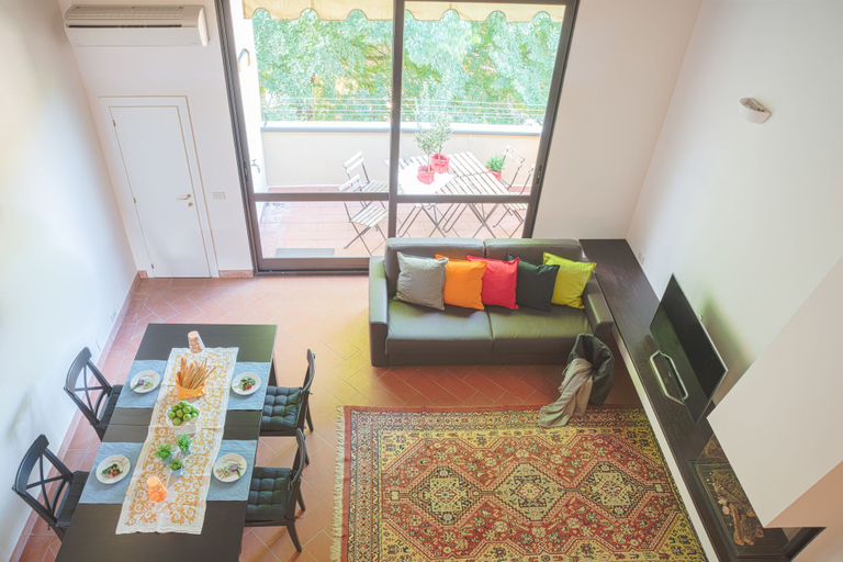 Living area, Beautiful Ronco Loft, Florence