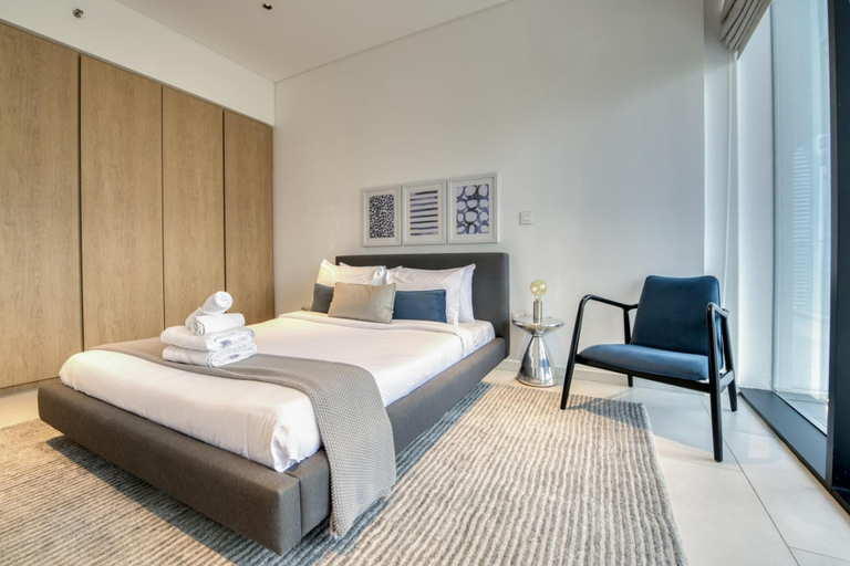 Bedroom 2, Luxury Apt W Burj Khalifa Vw Dubai Canal Access, Dubai
