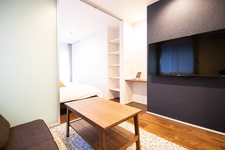 Bedroom 2, Apartment Hotel Tenjin Tumugu, Fukuoka