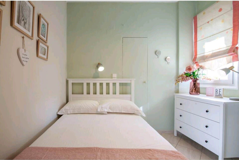 Bedroom 5, Valeria Sea View Apartment in Rethymno, Crete, Crete