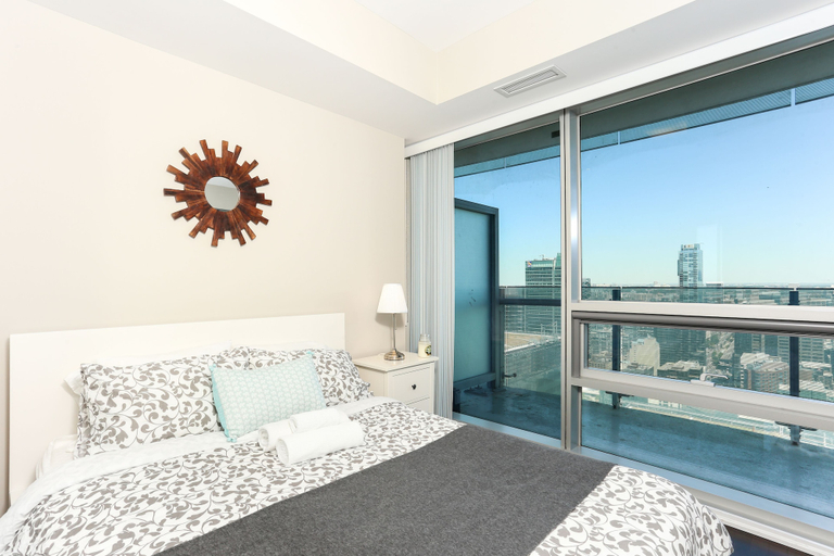 Bedroom 3, Platinum Suites - Modern Luxury High Rise Condo, Toronto