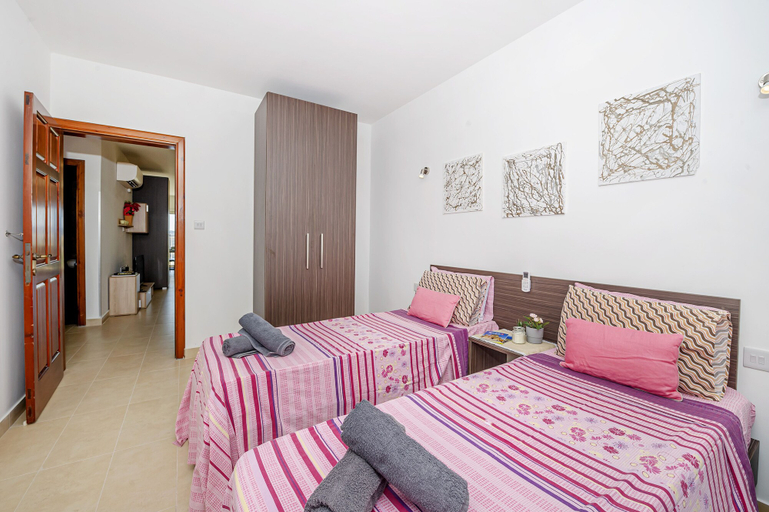 Bedroom 3, Summer Breeze Superior Apartment with Terrace by Getaways Malta