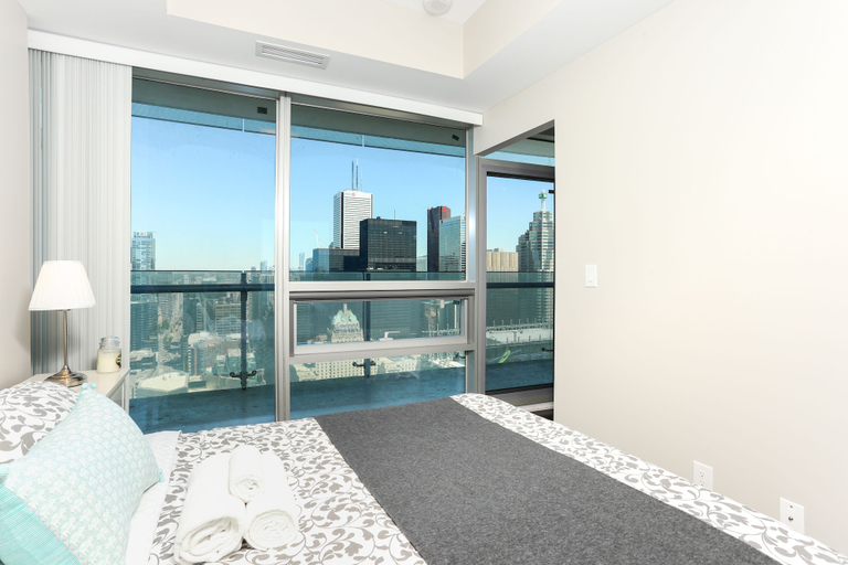 Bedroom 5, Platinum Suites - Modern Luxury High Rise Condo, Toronto