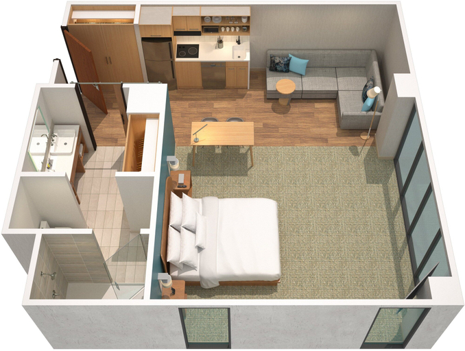 Bedroom 4, Element by Marriott Fort Lauderdale Downtown, Broward