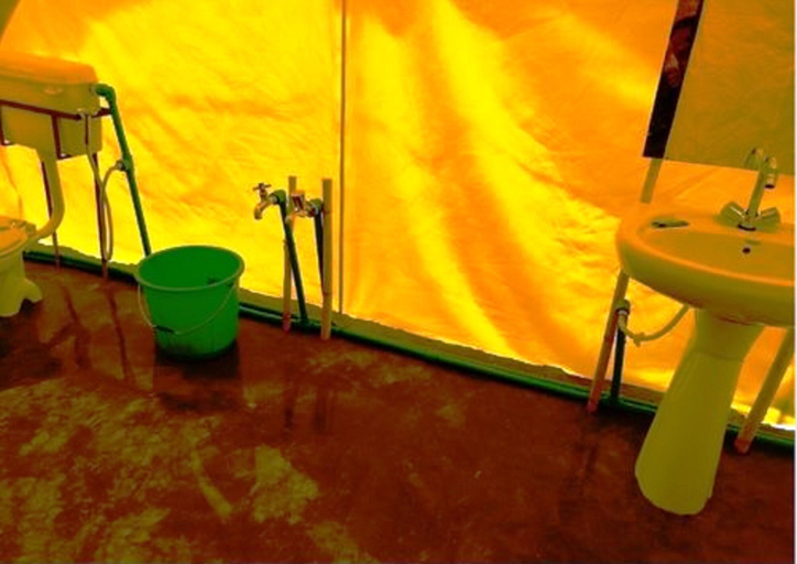 Bathroom, Shyok camp, Leh