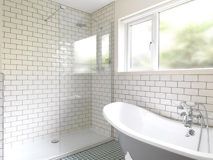 Bathroom 4, The Priory Hotel and Restaurant, Newport