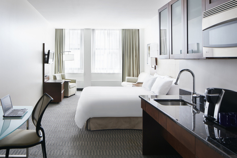 Bedroom 3, Club Quarters Hotel Wacker at Michigan, Chicago, Cook