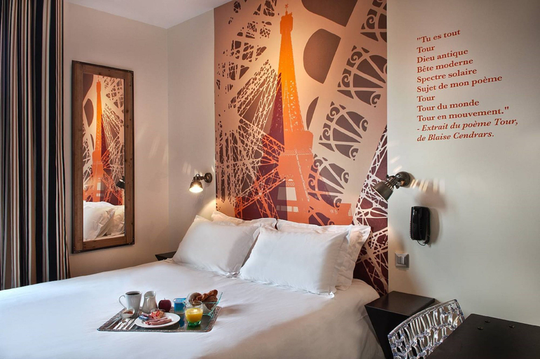 Bedroom 3, Hôtel Alpha Paris Eiffel by Patrick Hayat, Hauts-de-Seine