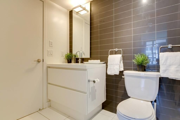 Bathroom 4, City Condo by Rogers Centre, Toronto
