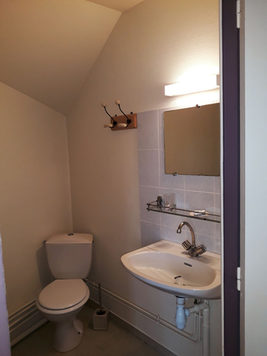Bathroom, Auberge Saint Aubin, Allier