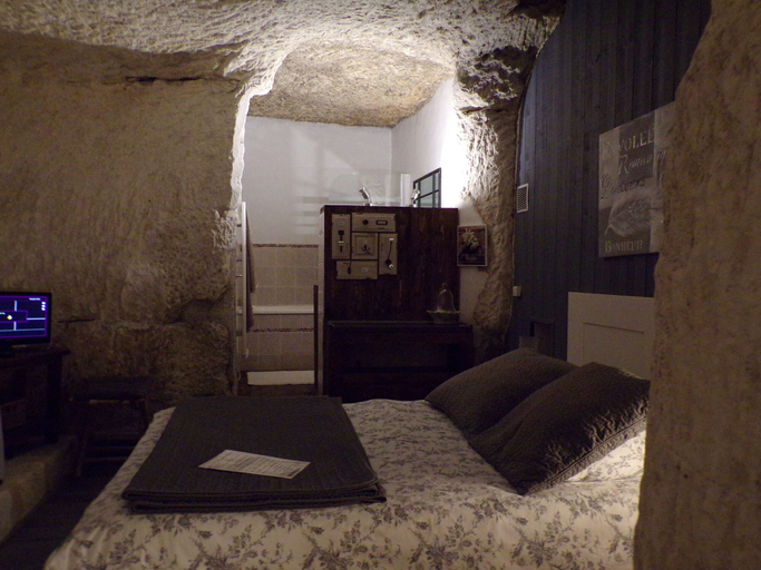 Bedroom 3, Les Troglos de Beaulieu, Indre-et-Loire