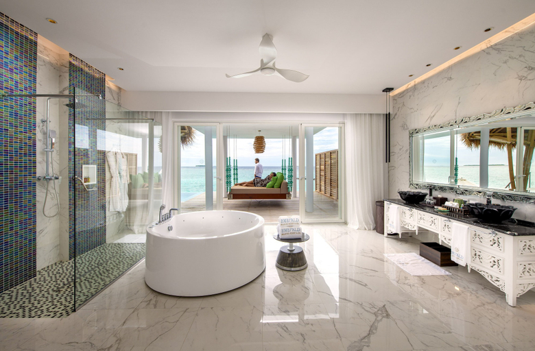 Bathroom 5, Emerald Maldives Resort & Spa - All Inclusive, Raa Atoll