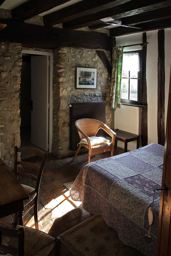 Bedroom 2, Moulin de Flagy, Seine-et-Marne
