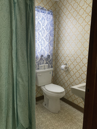 Bathroom 2, Musky Joes Twin Pines Resort, Sawyer