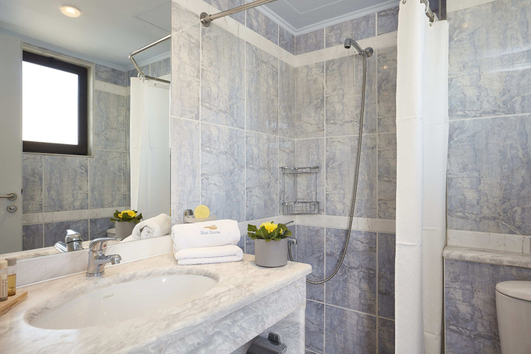 Bathroom 4, Blue Dome Hotel, Crete