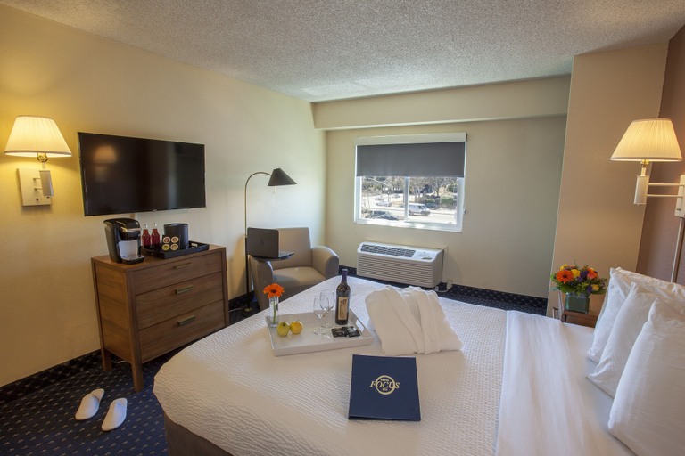 Bedroom 2, Hotel Focus SFO, San Mateo