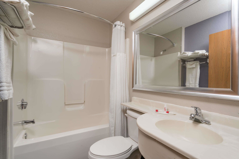 Bathroom 5, Microtel Inn & Suites by Wyndham Springfield, Brown