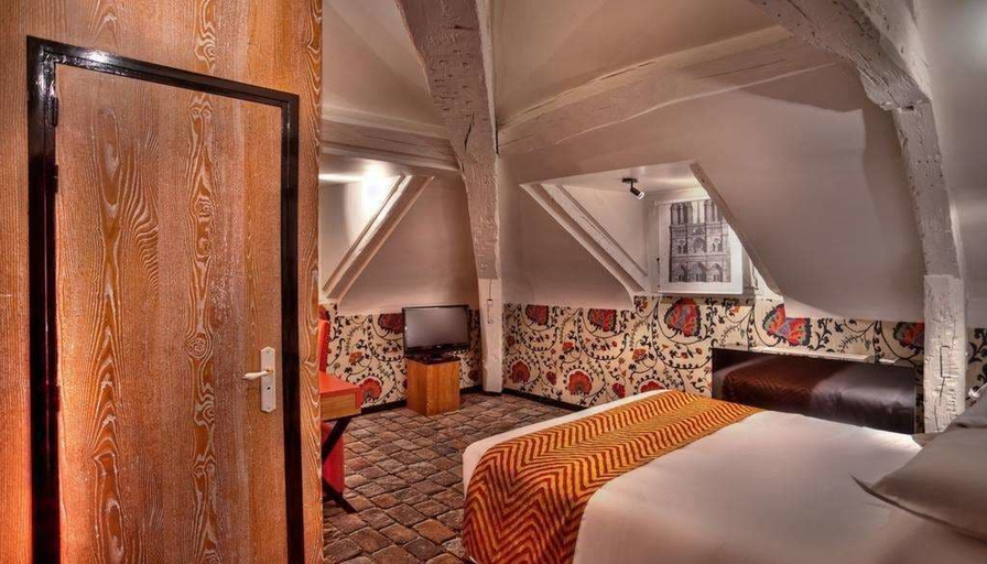 Bedroom 4, Hôtel Le Notre Dame Saint Michel, Paris