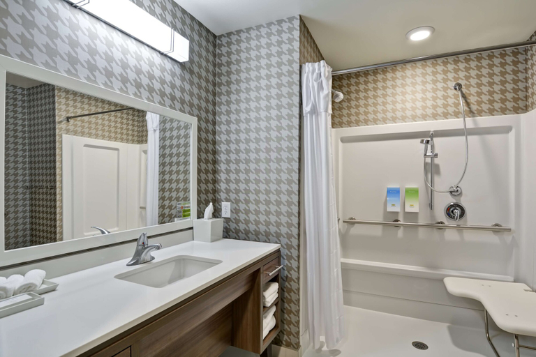 Bathroom 4, Home2 Suites by Hilton Lafayette, IN, Tippecanoe