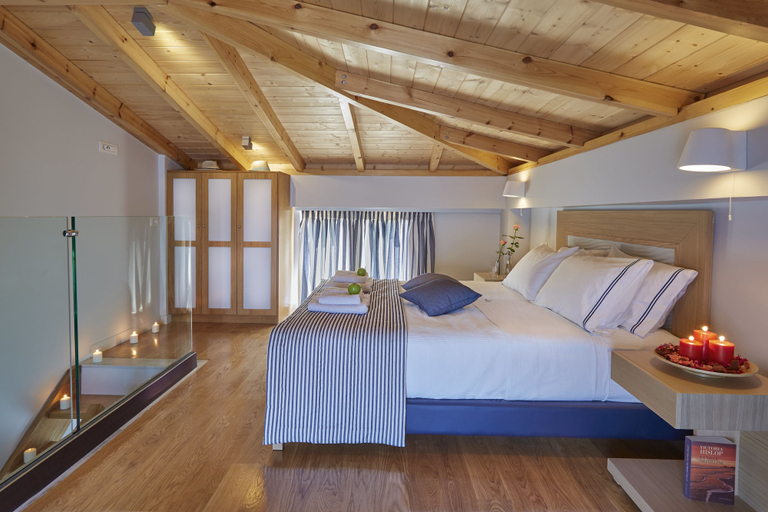 Bedroom 3, Mystery Skiathos Luxury Residence, Thessaly