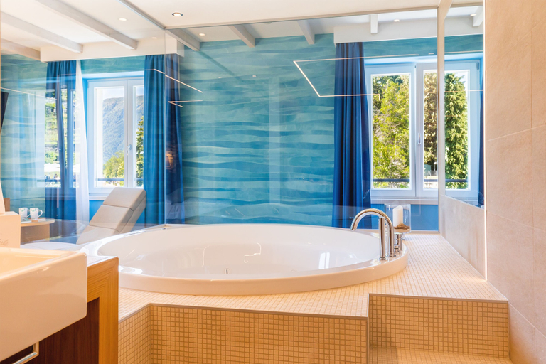 Bathroom 4, Kurhaus Cademario Hotel & SPA, Lugano