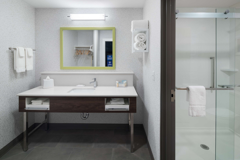 Bathroom 5, Hampton Inn & Suites Cape Canaveral Cruise Port, Brevard