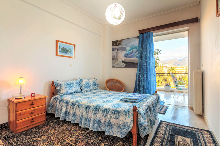 Bedroom 2, Bright Comfy Flat near Beach & City Center, Peloponnese