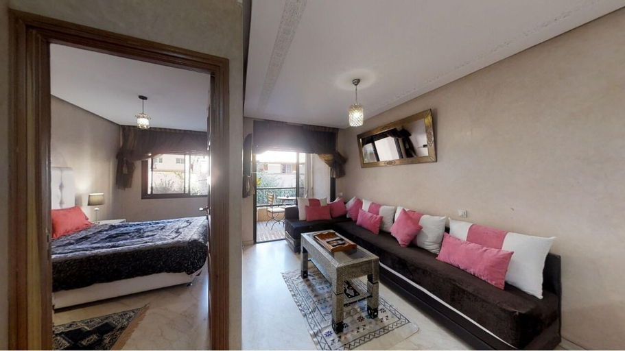 Bedroom 2, Appartement au coeur de Gueliz, Marrakech