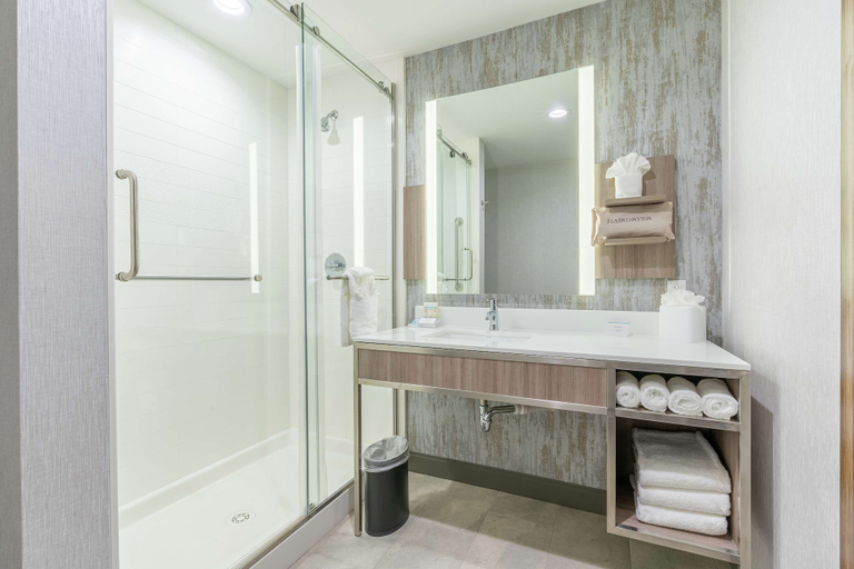 Bathroom 4, Hilton Garden Inn Wichita Downtown, Sedgwick