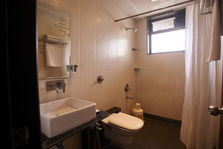 Bathroom 3, Hotel G-Square, Ahmadnagar