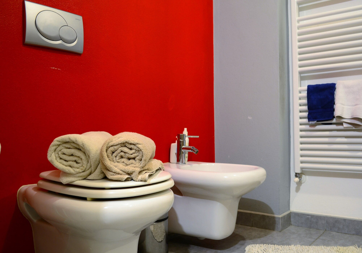 Bathroom 3, Appartamento Vista Lago Red & Grey, Como