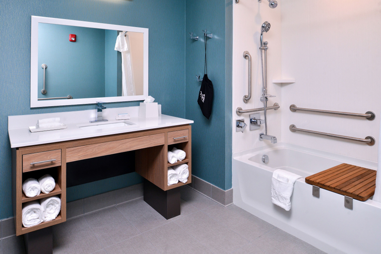 Bathroom 5, Home2 Suites by Hilton Tampa Downtown Channel District, Hillsborough