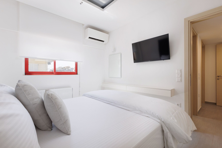 Bedroom 2, A Luxury Retreat in Corfu Town by Konnect, Two-Bedroom Apartment, Ionian Islands