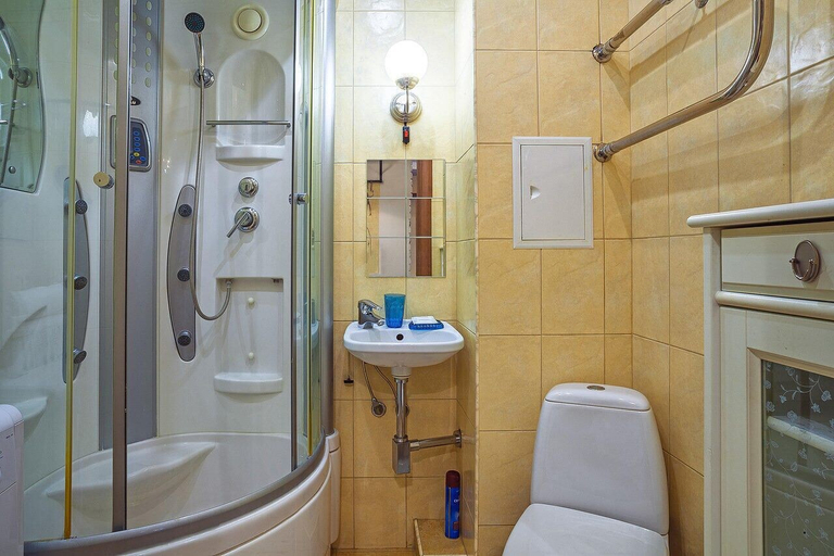 Bathroom, Lux Apartments Bolshoy Tishinskiy lane, Northern