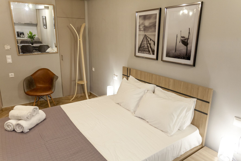 Bedroom 2, Privilege Flat Renovated Upscale Studio, Attica