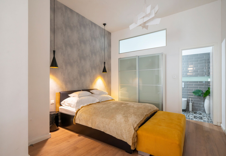 Bedroom 3, Baross Boutique Apartman Urban Rooms, Győr