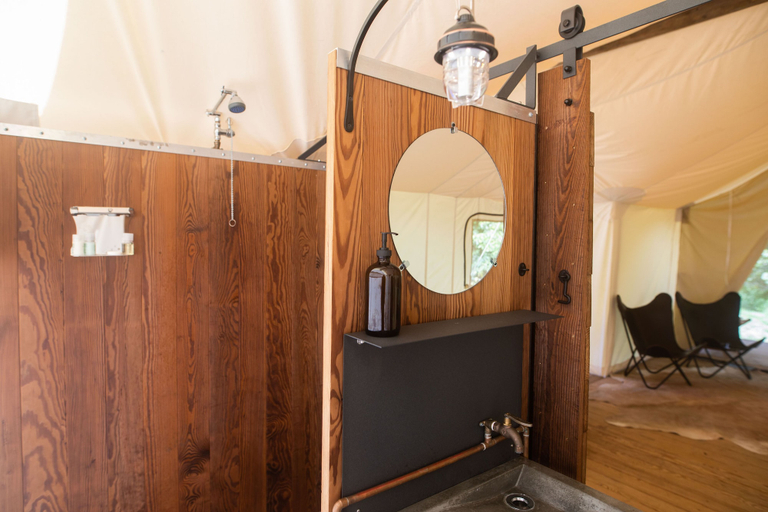 Bathroom 5, Under Canvas Great Smoky Mountains, Sevier