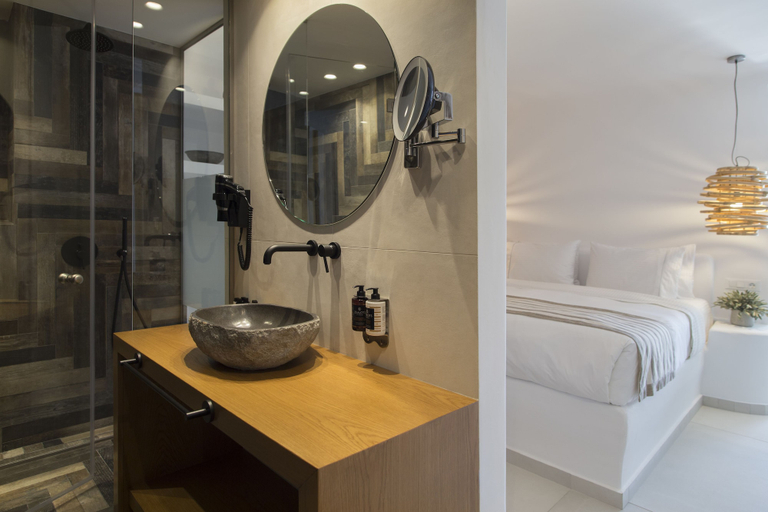 Bathroom 5, Ftelia Bay Boutique Hotel Mykonos, South Aegean