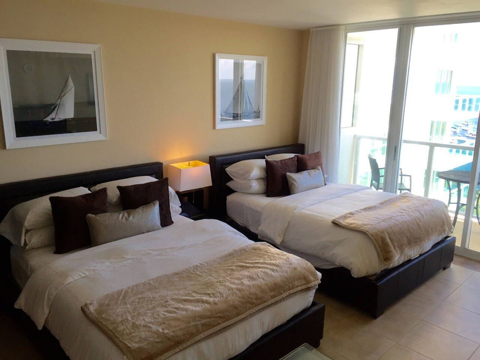 Bedroom 4, Ocean Million Dollar View Studio + Balcony #3, Miami-Dade