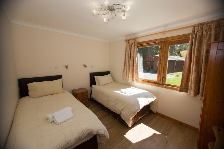 Bedroom 2, Invercauld Lodges, Aberdeenshire