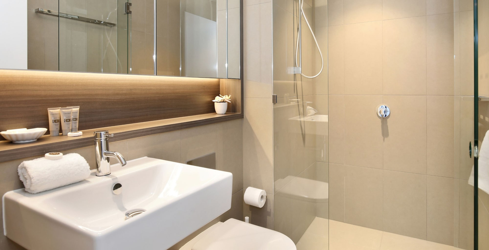 Bathroom 4, Orange Stay at Collins Wharf, Melbourne