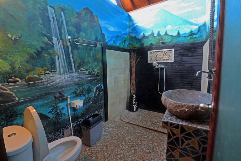 Bathroom 4, Salim Beach Resort, Lombok