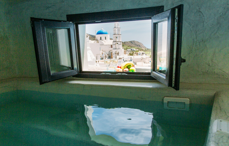 Bathroom 4, Santorini Dreams Villas, South Aegean