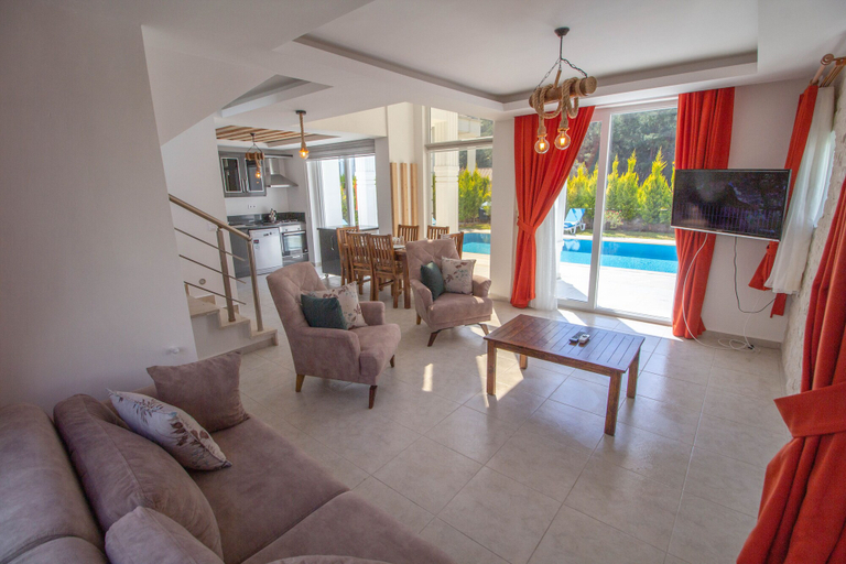 Living area 4, Fethiye Silver Orkide Villa, Fethiye