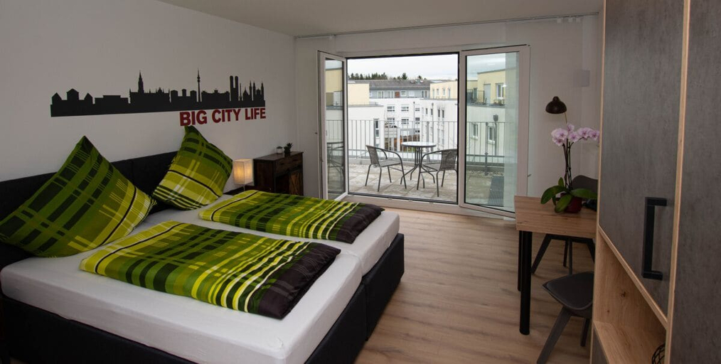 Bedroom 3, Boardinghouse Henschelstraße, München