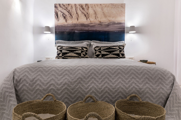 Bedroom 2, 3 Caves Villa by Caldera Houses, South Aegean